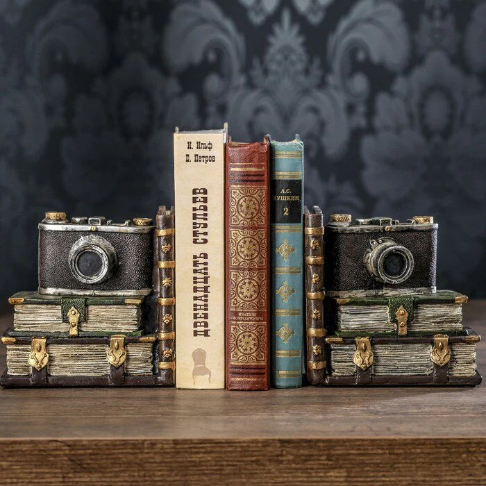 Vintage Camera Bookends