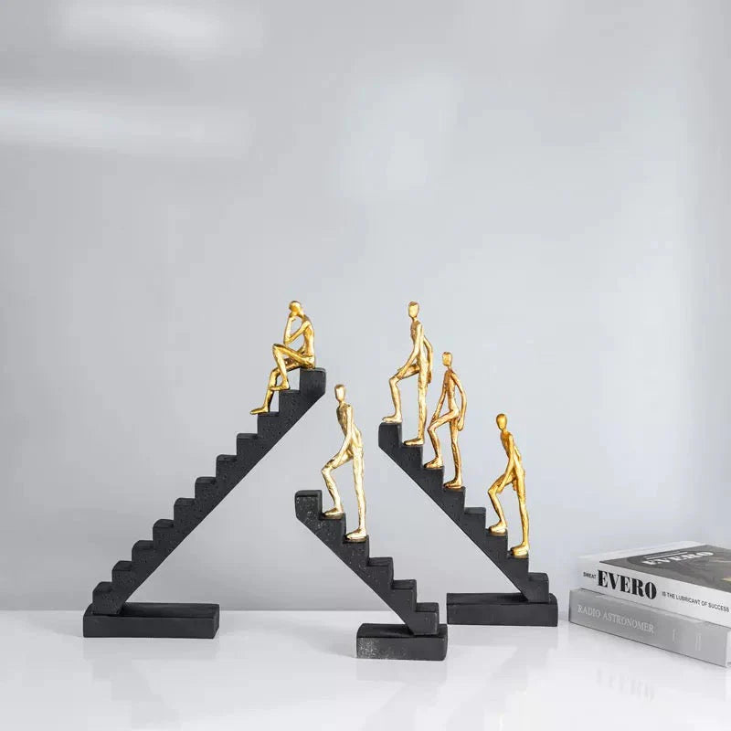 LIUYI Black Ladder Figurines