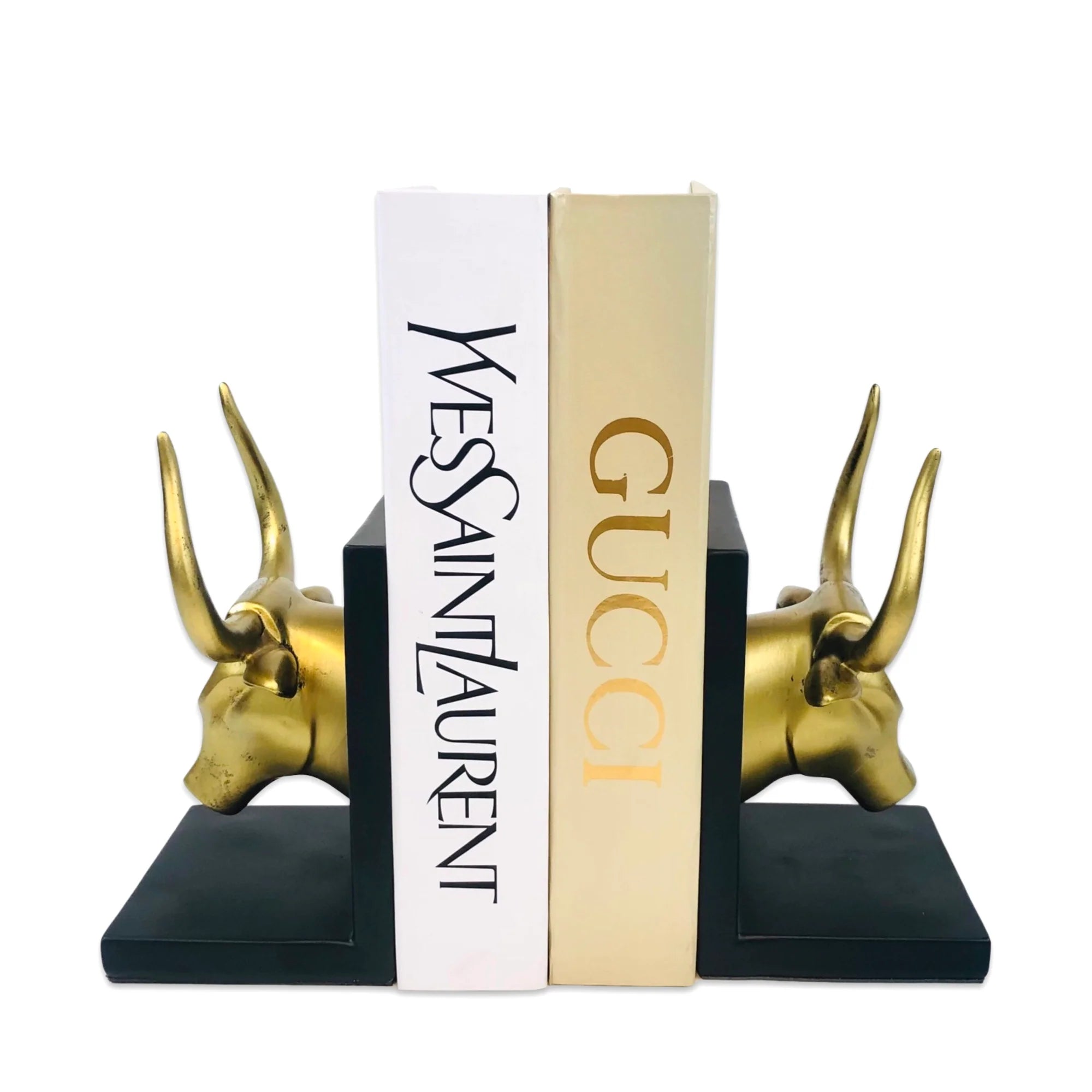 Golden Bull Design Bookends