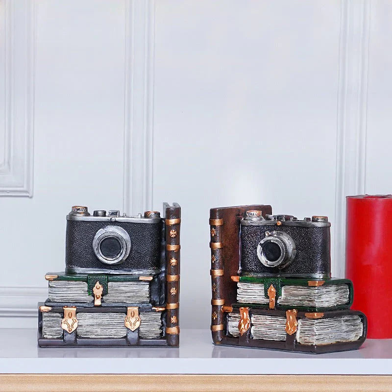 Vintage Camera Bookends